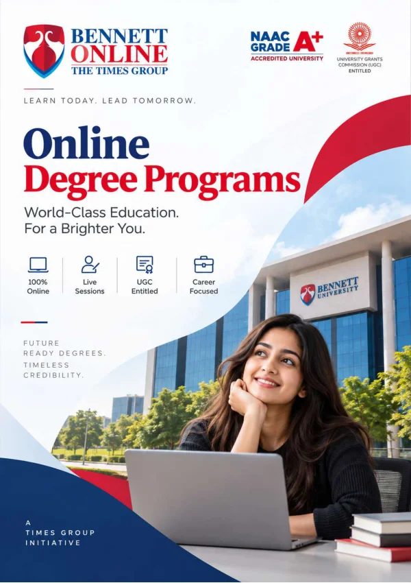 Bennett University — course brochure cover