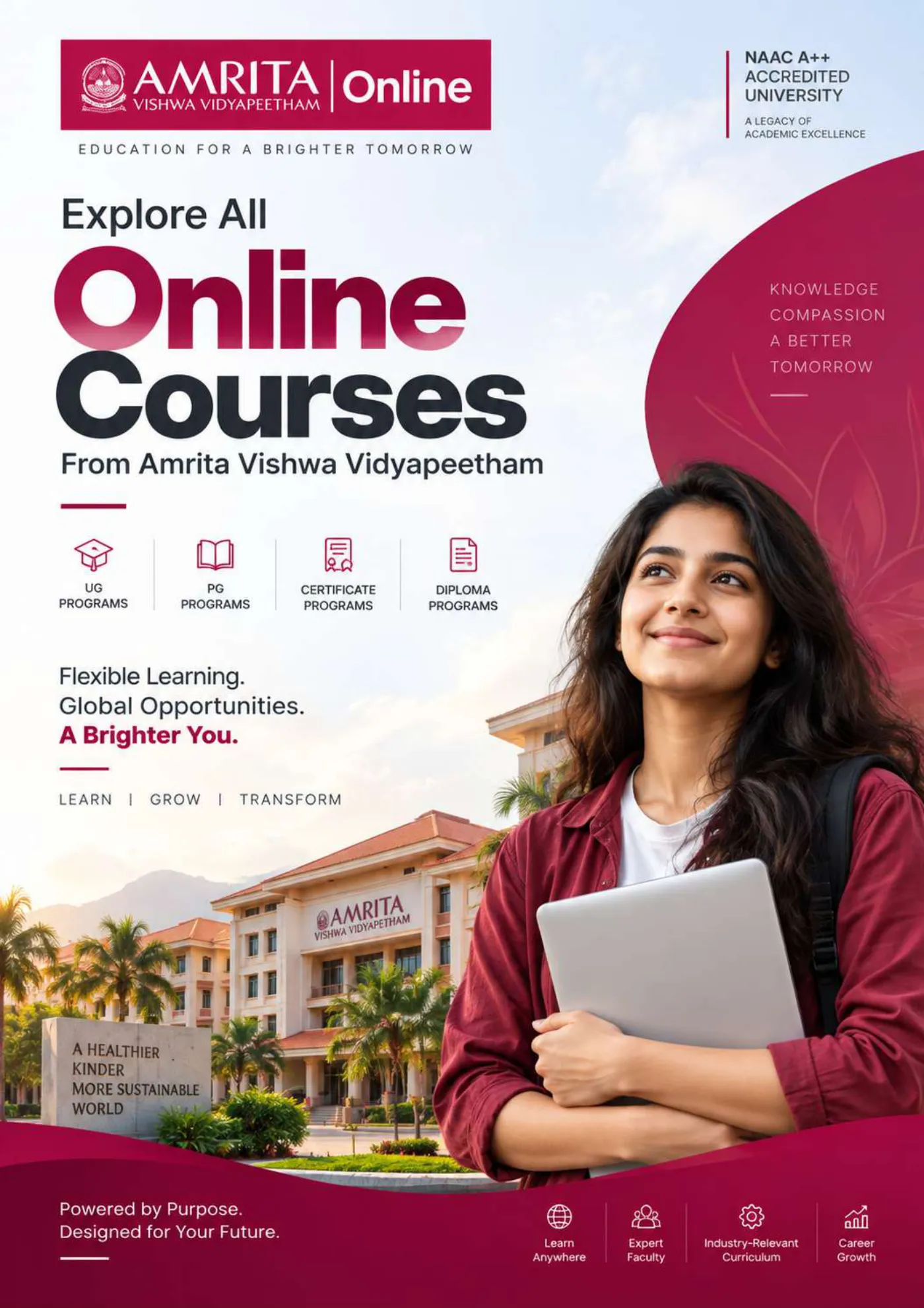 Amrita Vishwa Vidyapeetham — course brochure, page 1. Open the PDF for full-size reading.
